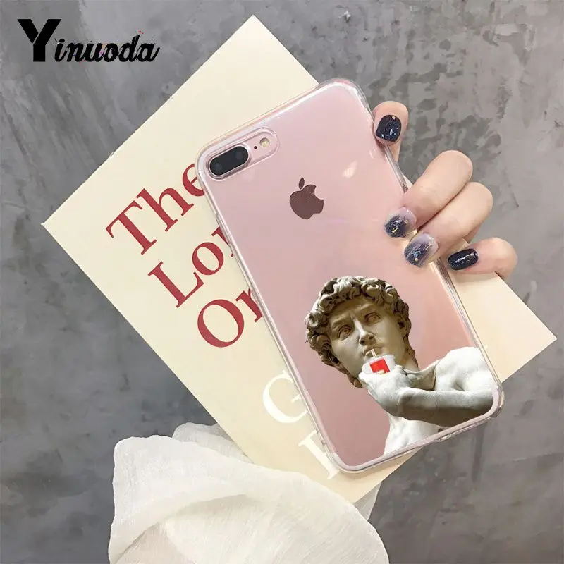 Yinuoda смешное искусство Альтернативная статуя Искусство Новинка Fundas чехол для iPhone X XS MAX 6 6S 7 7plus 8 8Plus 5 5S XR 10 Чехол - Цвет: A2