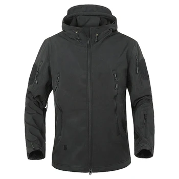 

2018 TAD Winter Shark Skin Military Windproof Tactical Softshell Jacket Men Waterproof Army Soft Shell Coat Windbreaker Rain