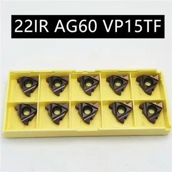 

10PCS 22IR AG60 VP15TF High Quality Carbide Blade Thread Turning Tool Metal Turning Machine Tool Parts Lathe Tool
