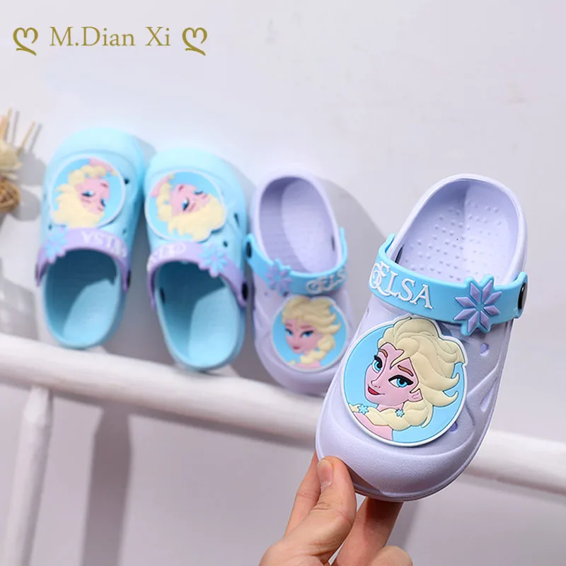 Shoes Kids Flops Frozen Children Slippers Baby-Girls Elsa Princess Minnie Summer Beach-Wear