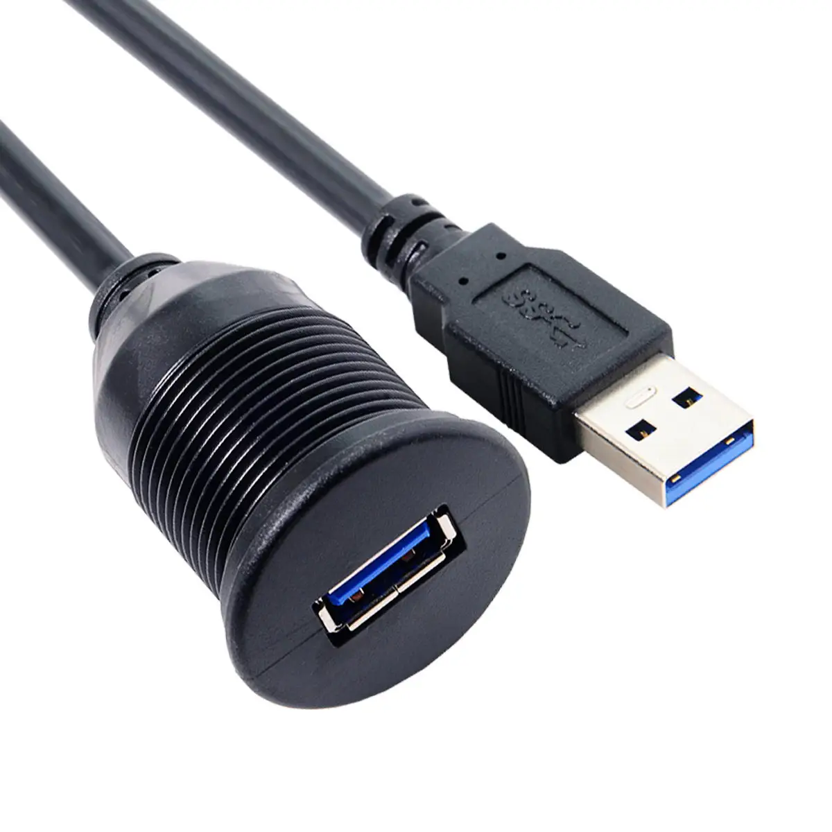 USB 3,0 удлинитель AUX заподлицо автомобильное крепление удлинитель водонепроницаемый кабель 1 м для приборной панели