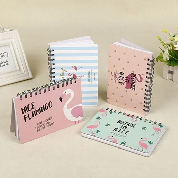 

Flamingo Cartoon Weekly Planner Coil Notebook Schedule Agenda Kids Gift Mini Memo Book Stationery School Learning Supplies