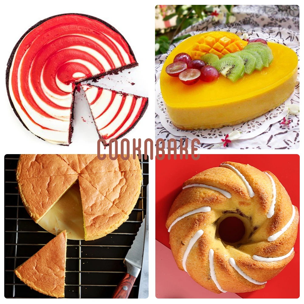 COOKNBAKE силиконовая форма для торта Круглый Большой торт оборудование выпечки