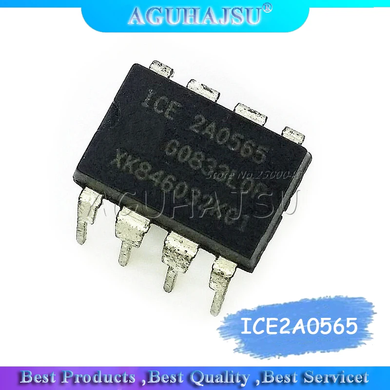 10 шт. ICE2A0565 2A0565 ICE2A0565Z DIP8 ЖК-чип питания выключатель | Электронные компоненты и