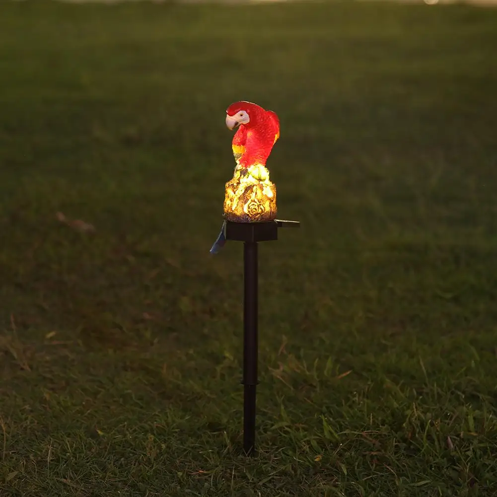 Solar Power LED Parrot Lawn Light Waterproof Garden Landscape Lamp Outdoor Yard Lighting Creative Statue Ornament solar step lights