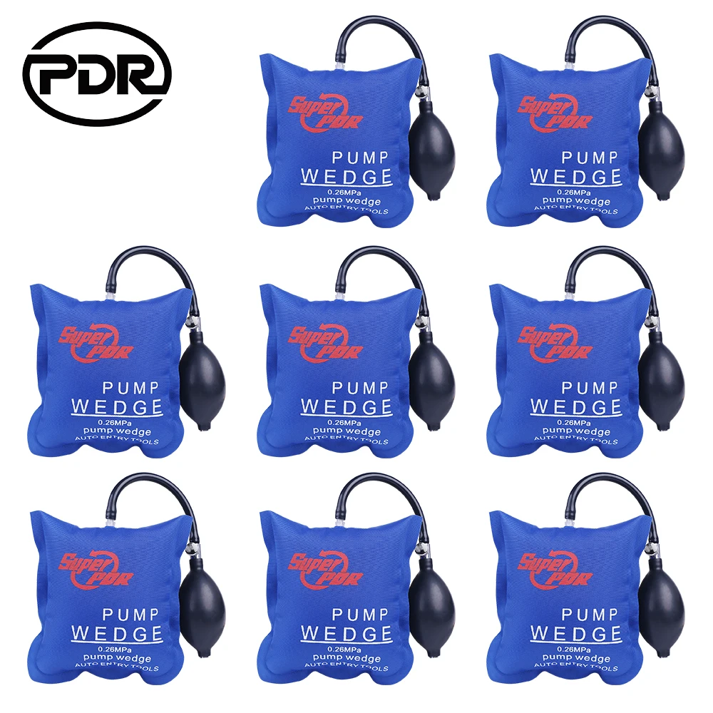 Locksmith Supplies 8 pcs/set Super PDR Pump Wedge Locksmith Tools Auto Air Wedge Lock Pick Set Open Car Door Lock Opening Tools air pump wedges,locksmith extractor tools,lock pick set,lock repair tool,locksmith tools,lock pick tools,air wedge bag