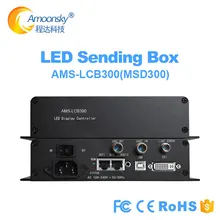 Nova msd300 led externo envio caixa lcb300 (com cartão) como nova estrela mctrl300 controlador para display led módulo