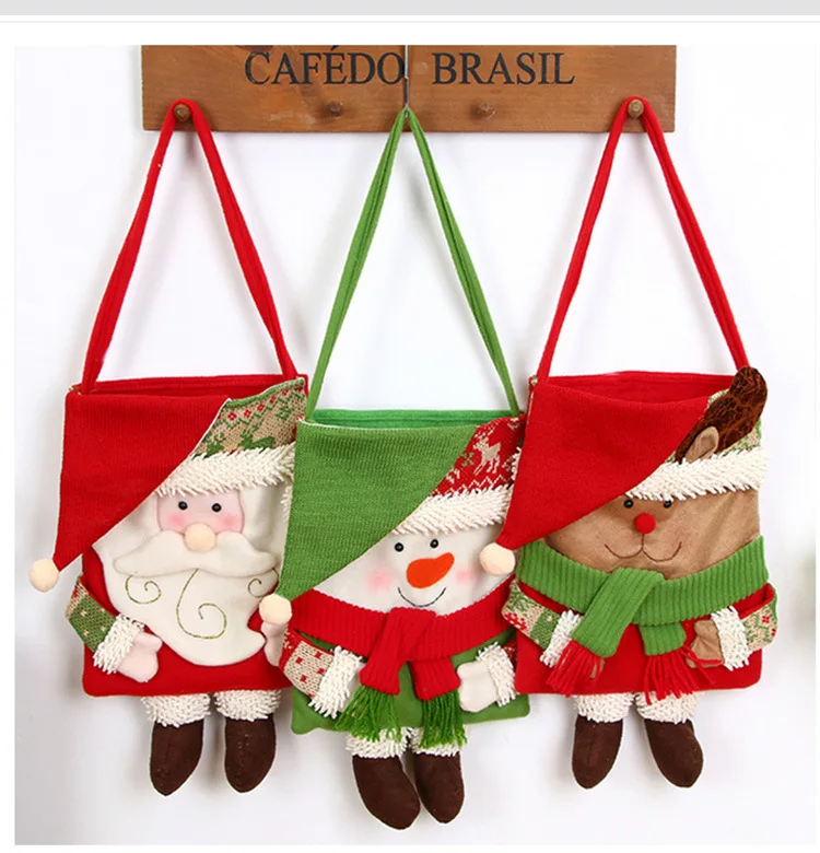 Сумка-тоут Monsisy для мальчиков и девочек, сумки для детей, рождественский подарок, Детские Рождественские Сумки для снеговика, лося