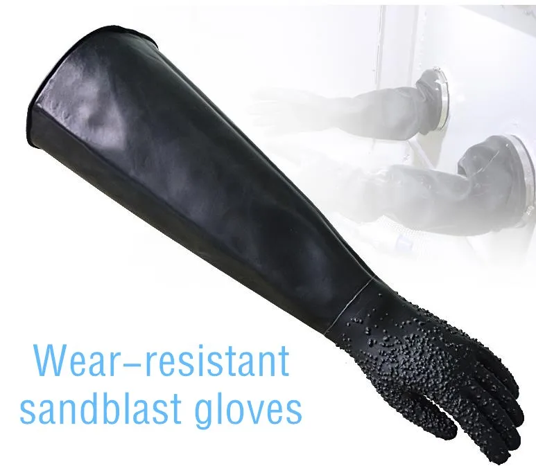 Пескоструйные защитные утолщенные перчатки с антикоррозийными частицами латексный материал водостойкие маслостойкие профессиональные для пескоструйного аппарата
