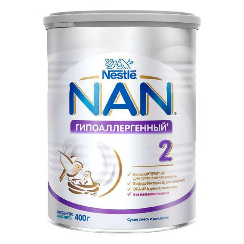 Молочная смесь NAN 2 Optipro HA Гипоаллергенный с 6 мес 400 гр