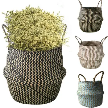

Sundries Basket 3 Color Kitchen Stretch Portable Storage Basket Storage Basket Straw Cosmetics Table Large Volume