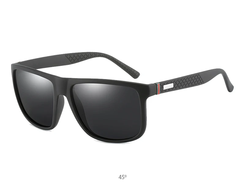 FUQIAN роскошные солнцезащитные очки мужские поляризованные Модные Дизайнерские квадратные пластиковые солнцезащитные очки водительские солнцезащитные очки