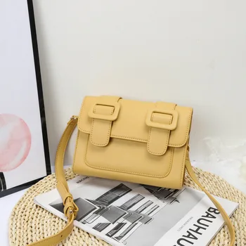 

Female shoulder bags vintage womens Messenger bags with Pu Leather and soft Chain shoulder strap small flap hand bags for girls