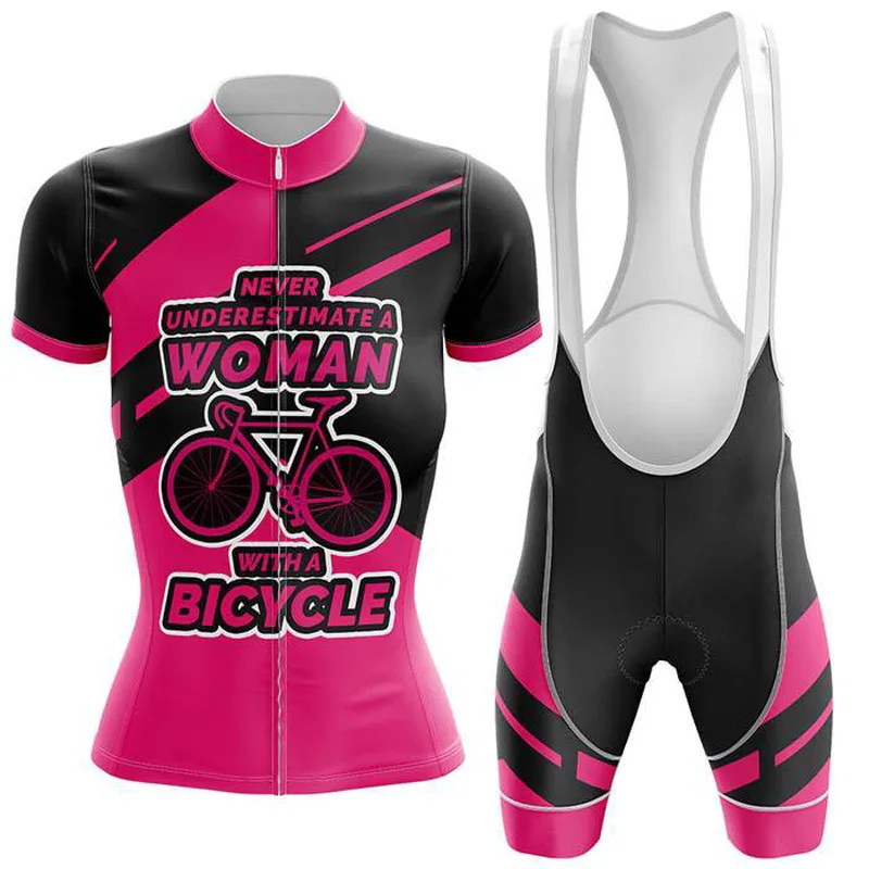 

SPTGRVO LairschDan pink woman cyclist outfit cycling clothing kit complete summer cycling 2020 jersey set mtb uniform bike wear