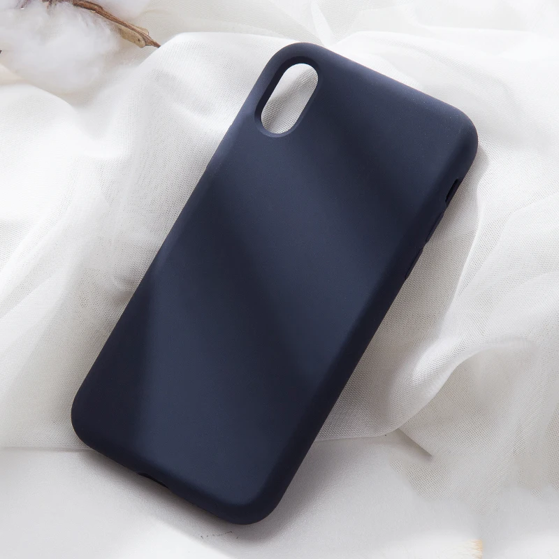Жидкий силиконовый чехол для samsung Galaxy S10E S9 S8 A9 A7 A6 плюс A10 A20 A30 A40 A50 A70 M10 M20 M30 Note 8 9 10 плюс Чехол - Цвет: Navy