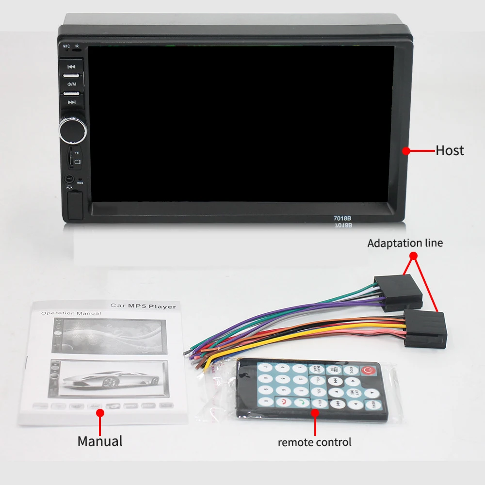 

Car multi-function Bluetooth mp5 player HD support reversing priority Bluetooth machine