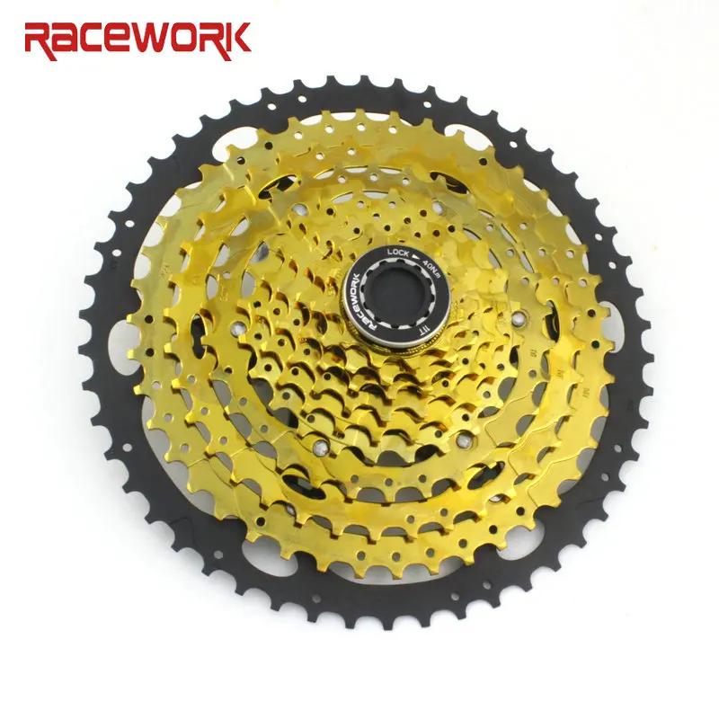 Кассета велосипедная RACEWORK 10 скоростей Золотая кассета звездочка маховик для