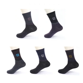 

5 Pairs Men's Thick Thermal Wool Cashmere Casual Sport Winter Warm Dress Socks