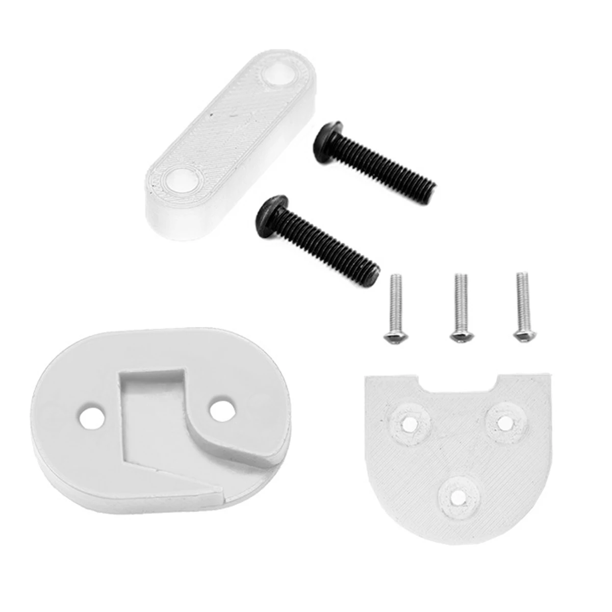 8pcs white Для XIAOMI M365/M187 M365 PRO ЗАДНИЙ КРОНШТЕЙН БРЫЗГОВИКА жесткая поддержка демпфирования электрический скутер крышка приборной панели запчасти аксессуары - Цвет: 8pcs white