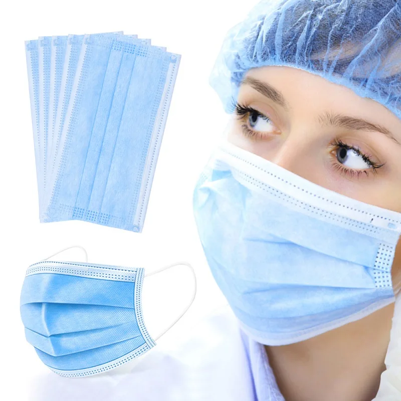 

50pcs 4-ply Thickened Disposable Surgical Masks KN95 Medical Masks Anti PM2.5 Dust-Proof Anti Bacteria