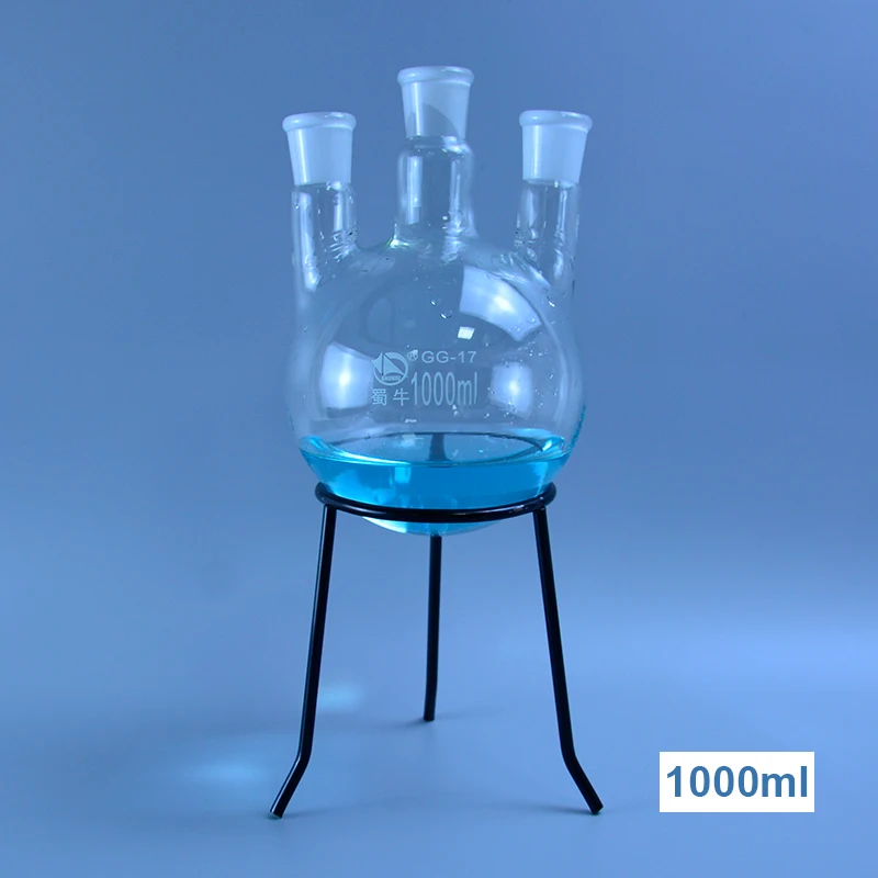 24/29 three-necked round-bottom flask Flask round bottom with three necks 50/100/250/500/1000ml/2000ml Laboratory glass bottle