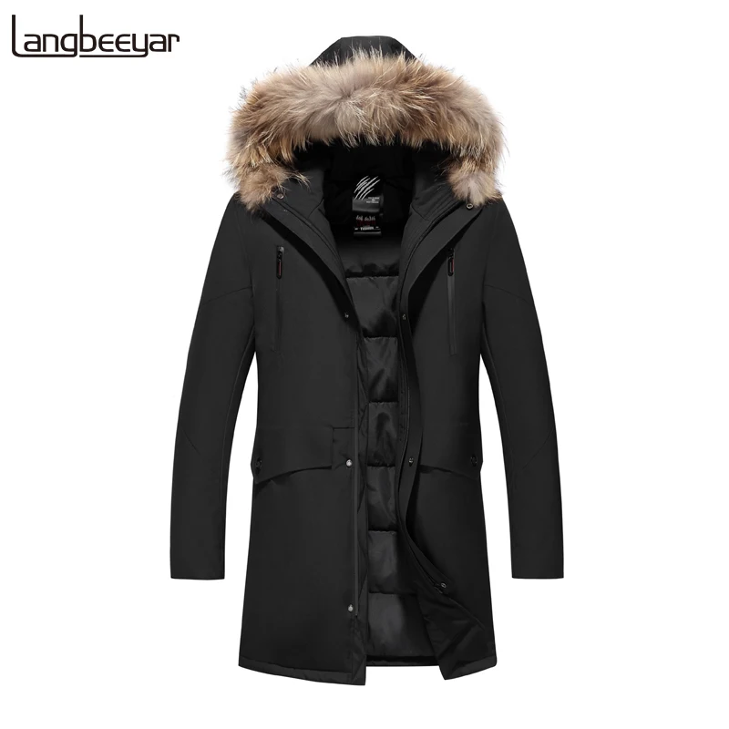 

Top Grade 2020 Winter Duck Down Long Fashions Brand Down Jacket Men's Streetwear Feather Coats Waterproof Warm Men Clothes