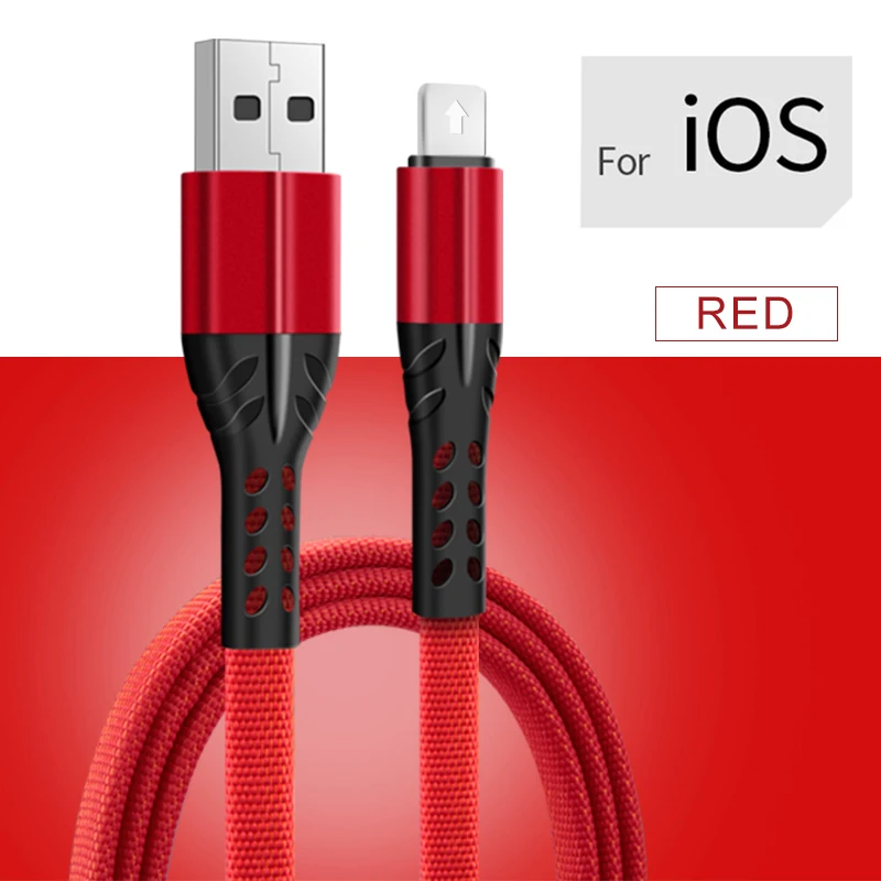 1 м 2 м 3.5A кабель для быстрой зарядки для type C Micro USB Android кабели type-C линия передачи данных для iPhone Быстрая зарядка провода - Цвет: Red For iPhone
