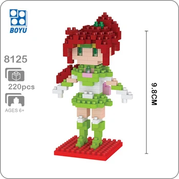 

BOYU 8125 Anime Sailor Moon Jupiter Kino Makoto Girl 3D Model Diamond DIY Mini Building Blocks Bricks Toy for Children no Box