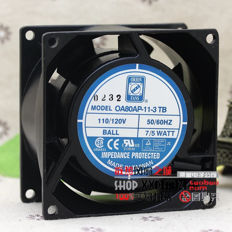 

TB OA80AP-11-3 8038 115V 7/5W 8CM medical machinery equipment cooling fan