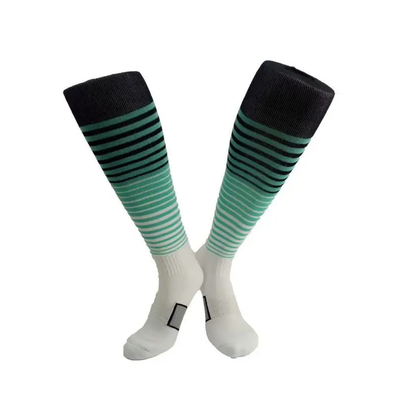 1 пара, мужские и женские спортивные носки, леггинсы до колена, чулки, дышащие, Нескользящие, футбольные, бейсбольные, футбольные, гольфы, новинка - Color: L