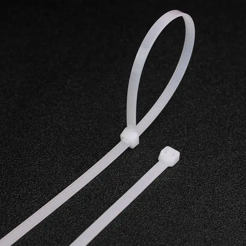 100pcs/bag Cable Tie Self-locking Plastic Nylon Tie White Organiser Fasten Cable Wire Cable Zip Ties - Image 6