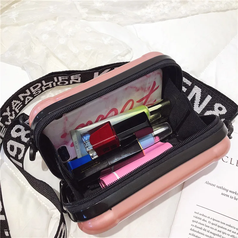 

2019 New Style Hard Case PVC la gan xiang zi Solid Color Laser Shiny Side Shoulder WOMEN'S Bag