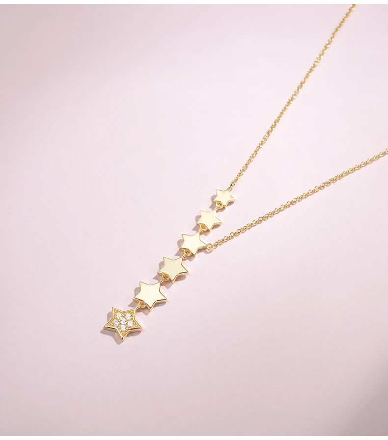 Stars Zircon Necklace For Women