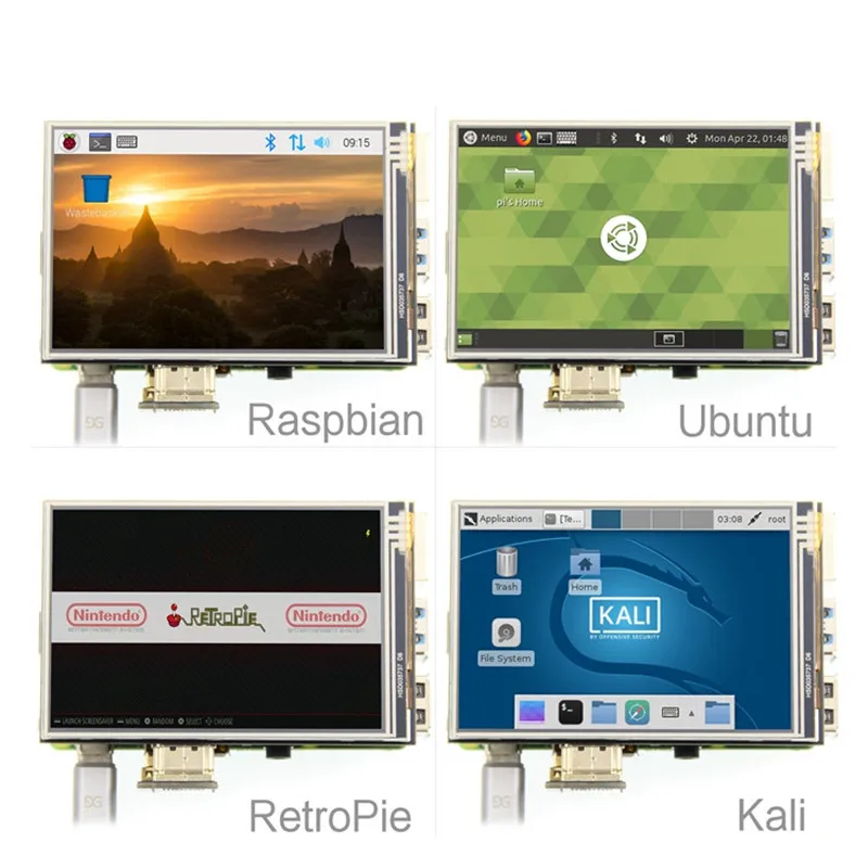 3,5 дюймовый USB HDMI TFT ЖК-дисплей сенсорный экран для Raspberry Pi 4 Модель B 3B+ 3B