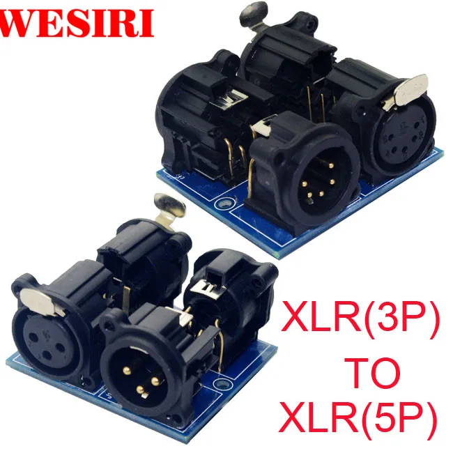 DMX терминальный адаптер разъем XLR3 до XLR5 конвертеры пластина используется для контроллера DMX512