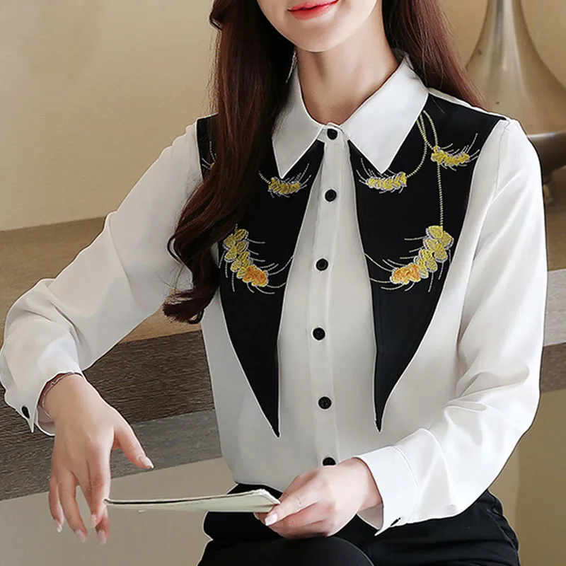 Женская блузка 2020 корейская модная женская одежда женские топы с длинным рукавом