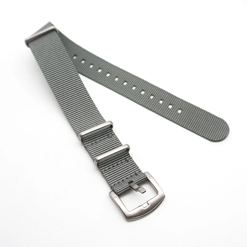 High Quality Nylon 20mm 22mm Straps NATO Grey Watch Strap