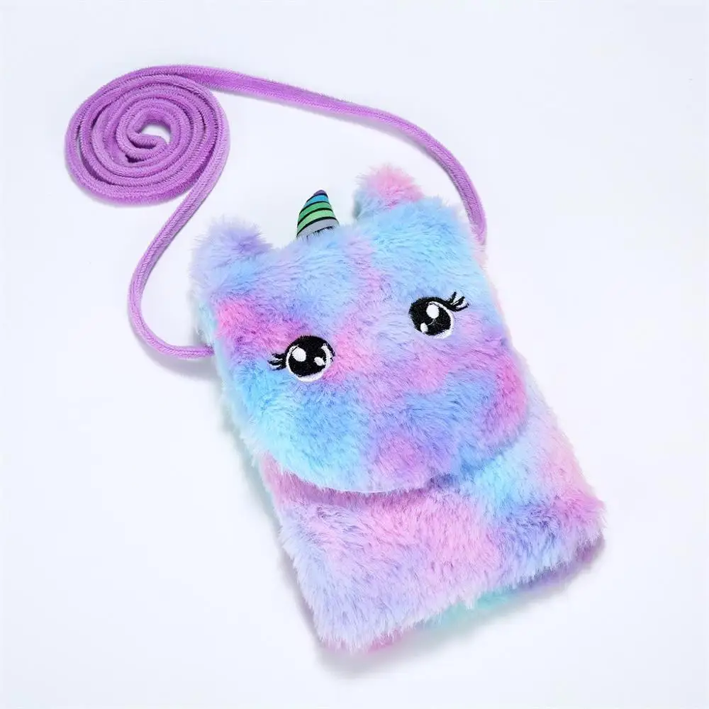 

unicorn children Crossbody wallet Coin Purse Shoulder Fashion Retro Cute Messenger new Zipper Handle Bag Crossbody Key case sac*
