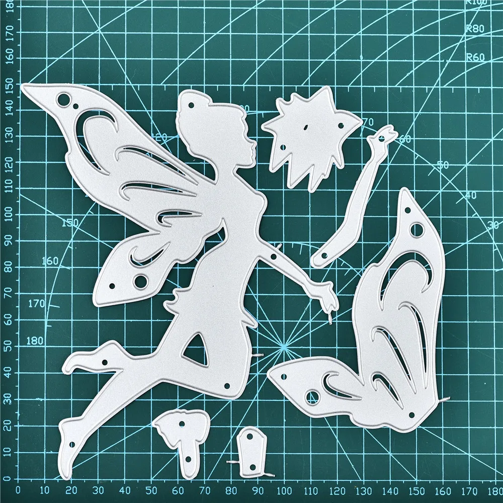 Naifumodo Fairy Dies Angel Metal Cutting Dies New for Card Making Scrapbooking Embossing Cuts Stencil Decor Craft Dies