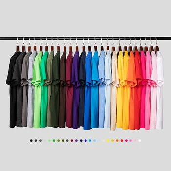 

Solid Color T Shirt Wholesale Black White Men Women Cotton T-shirts Skate Brand T-shirt Running Plain Fashion Tops Tees