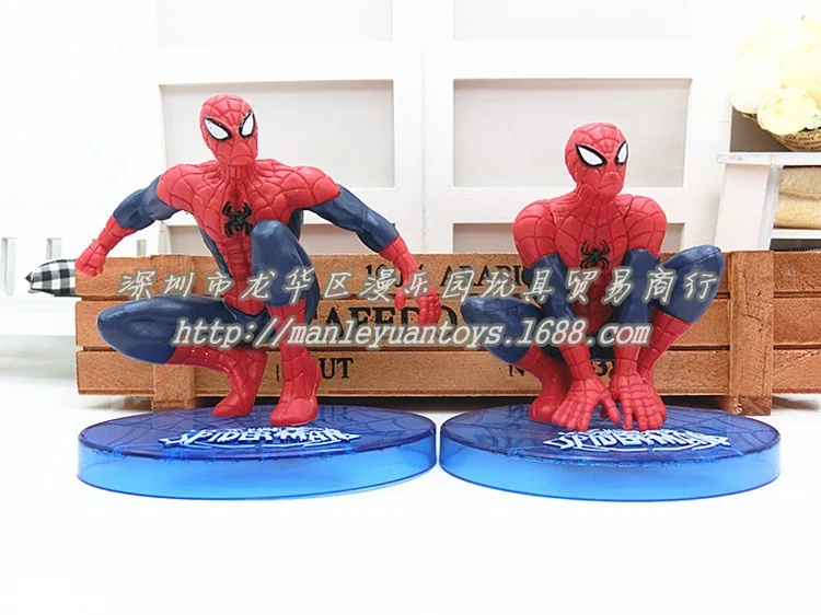7-Amazing Spider-Man Фигурка Человека-паука кукла игрушка Гараж Набор кукла модель автомобиля Торт украшения и украшения