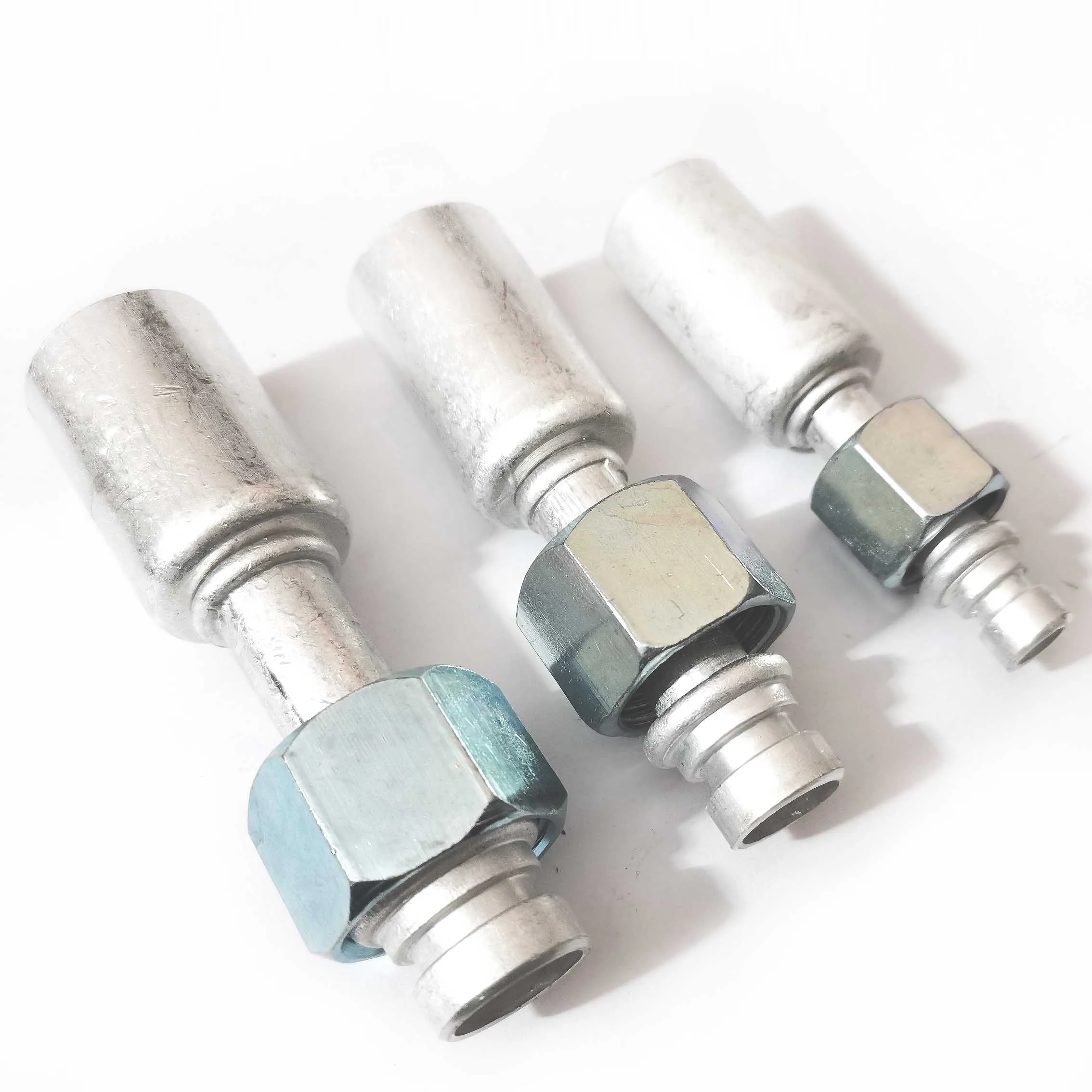 #6 #8 #10 R134a Fittings Joints with R134a Aluminum Sleeve Barb O-Ring Thread for A/C Air Conditioning Lower Barrier Hose