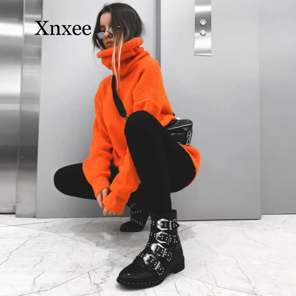 Fashion Turtleneck Oversized Sweater Winter Clothes Women Neon Green Pink Orange Pullover Ladies Knit Tops wool pullovers Fashion Turtleneck Oversized Sweater Winter Clothes Women Neon Green Pink Orange Pullover Ladies Knit Tops wool pullovers
