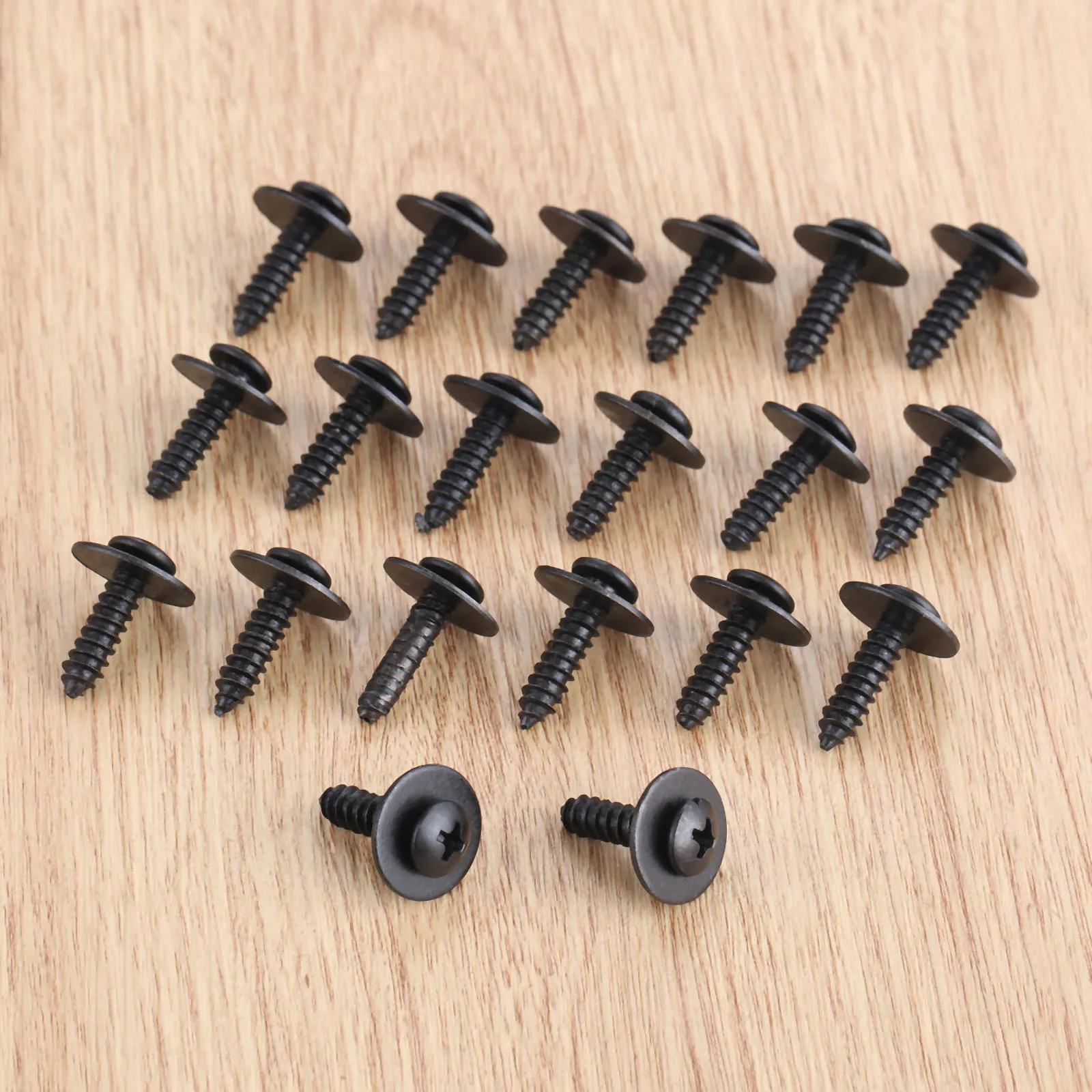 Details about   50x Car SUV Repair Screws Body Fender Bumper Clips 8mm Hex Washer Head Universal 