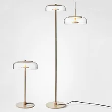 Стеклянный светодиодный подвесной светильник, простой напольный светильник для гостиной, креативная стеклянная настольная лампа