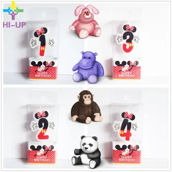 

Minnie Mouse Birthday Candles 1 2 3 4 Anniversary Cake Candles Number Age Candle Kids Birthday Baby Shower Party Supplies Topper