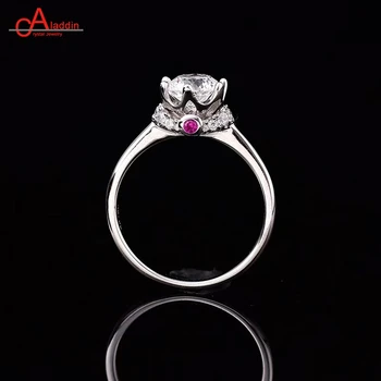 

Aladdin 925 sterling silver ring 0.5ct/1ct Classic style Diamond jewelry Moissanite ring Wedding Party Anniversary For Women