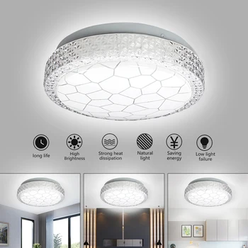 

Crystal LED Flush Mount Ceiling Lights Fixture Mixed crystal Home Ceiling Lamps for Living Room Bedroom Kitchen
