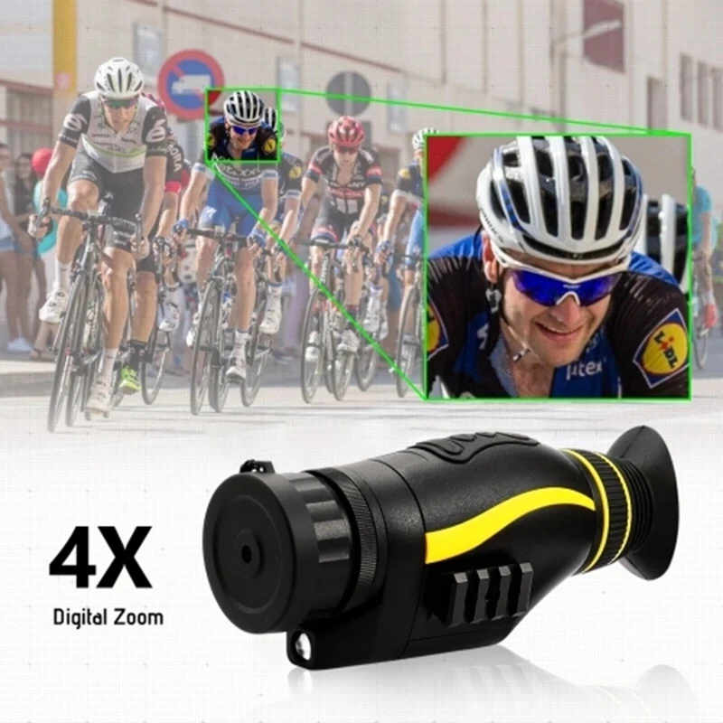 FULL-NV0435 4X Infrared Night-Vision Outdoor Use Monocular Telescope