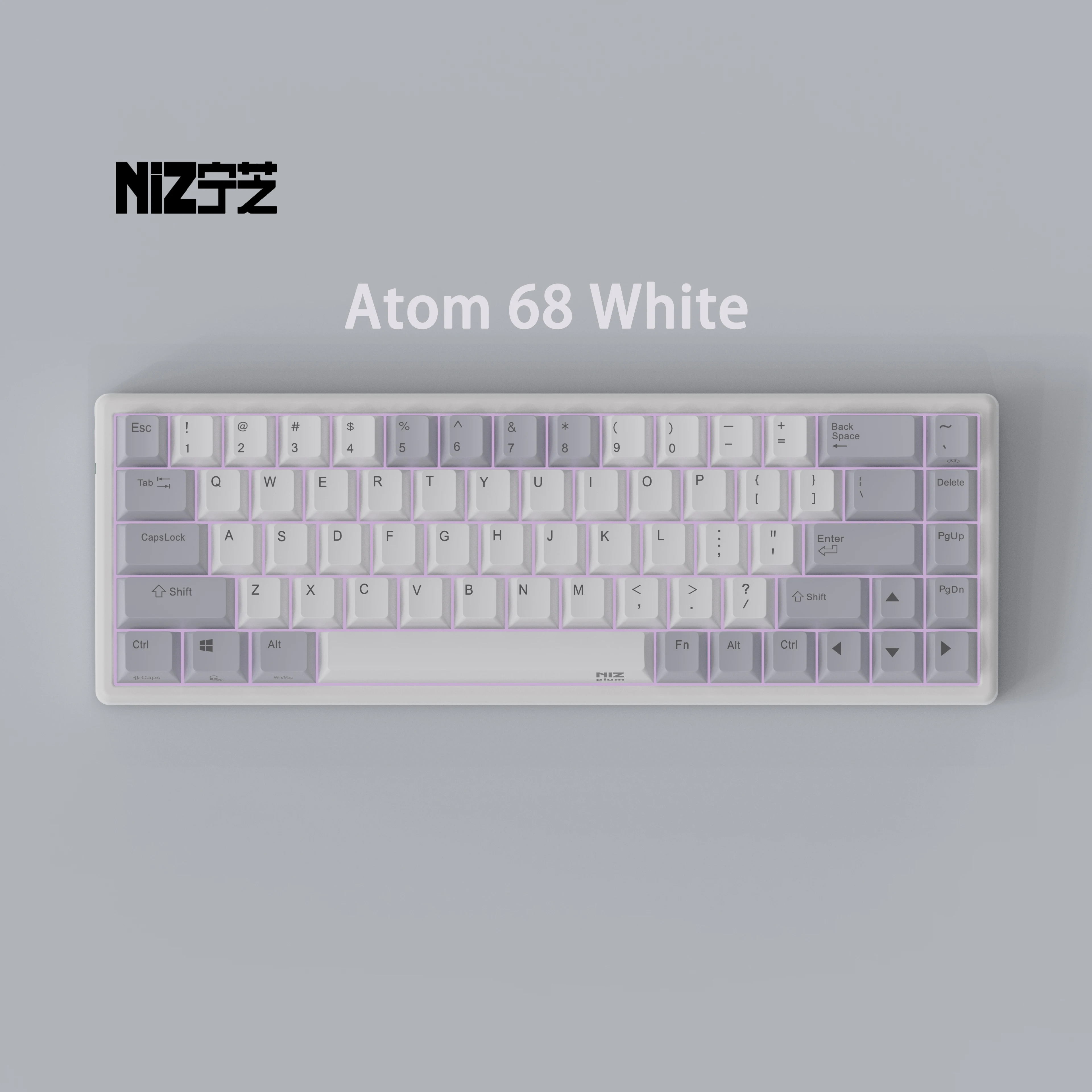 Nizキーボード-Atom68ecワイヤレスキーボード,Bluetooth,完全に再 